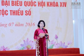 Phát biểu của Chủ tịch Quốc hội Nguyễn Thị Kim Ngân tại buổi gặp mặt với đại biểu Quốc hội khóa XIV là người dân tộc thiểu số